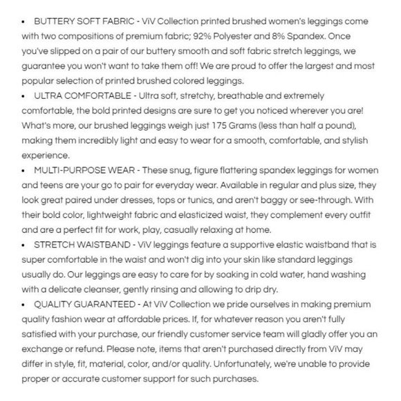 Printed Brushed Leggings - Flower Burst - Picture 8 of 8